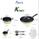 Asta Kiwiz Cookware Set – Panci Set Teflon Anti Lengket / Alat Masak 7 Pcs