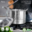 Asta Stock Pots Steamer Panci Stainless Steel Set