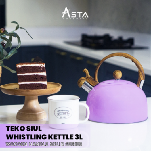 Asta Teko Air Pegangan Kayu 3L